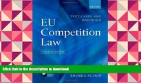 PDF EU Competition Law: Text, Cases   Materials Full Download