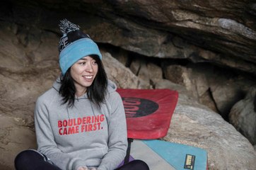 Sara Arribas sends El Belén, 7C in La Pedriza.