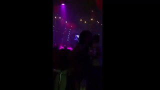 Sexy girl dance in bar