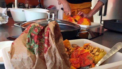 Un Noël charentais avec un poulet de Barbezieux, sauce Pineau (montage Richard Tallet)