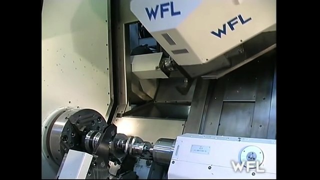 HYPNOTIC Video of Extreme Lathe Machine Tool WFL M60 CNC Industrial Machine