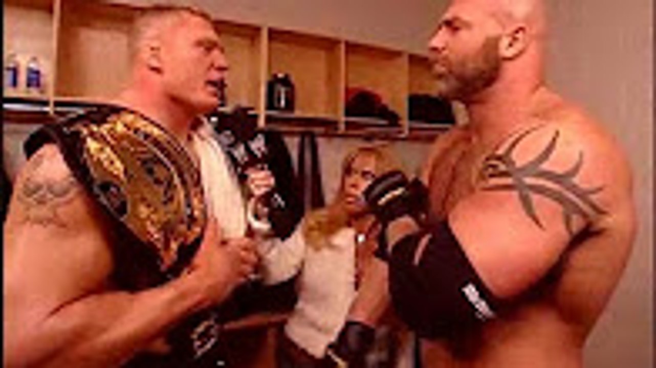 Wwe Raw Goldberg vs Brock Lesnar Who Can't Stap GOLDBERG, Promo 2016