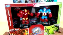 Unboxing toys battle masters marvel - ironman vs captain america Hulk, thor, spiderman, Superman