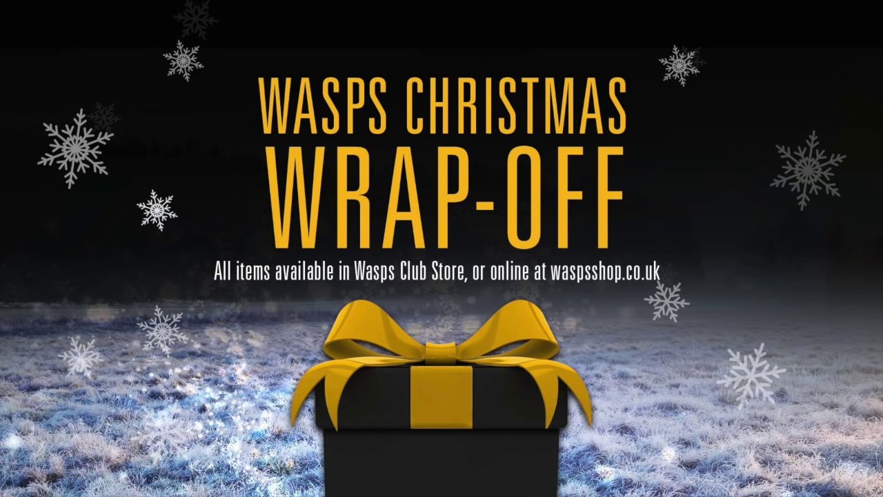 Wasps Christmas Gift Wrap Off