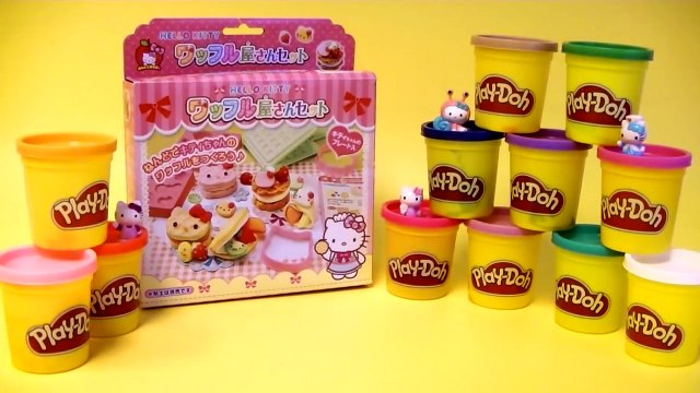 Play-Doh Hello Kitty How to Make Cookies Playdough Hello Kitty Shape Modelling Clay
