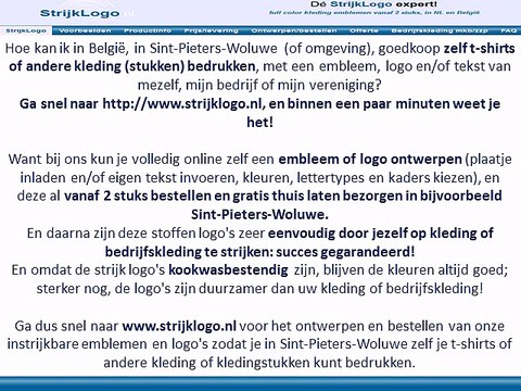 Zelf kleding bedrukken Sint-Pieters-Woluwe