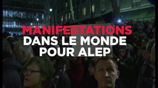 Des manifestations partout dans le monde en soutien à Alep