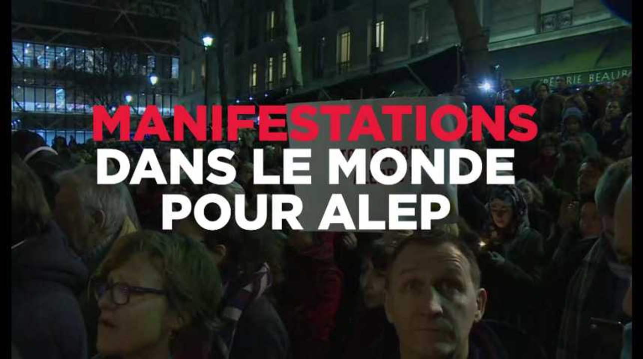 Des manifestations partout dans le monde en soutien à Alep