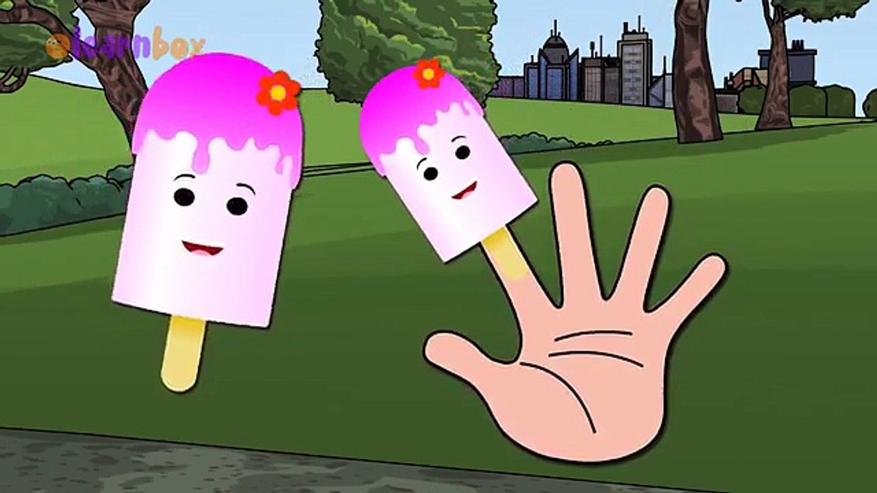 Ice Cream Cartoons Animation Singing Finger Family Nursery Rhymes for Preschool Childrens Song
