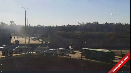 Halep'te ateş açılan ilk konvoy yeniden harekete geçti