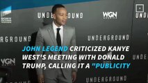 John Legend calls Kanye West, Trump meeting 'publicity stunt'