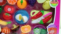 Toy Cutting Fruits Vegetables Velcro Cooking Kitchen Funny Playset