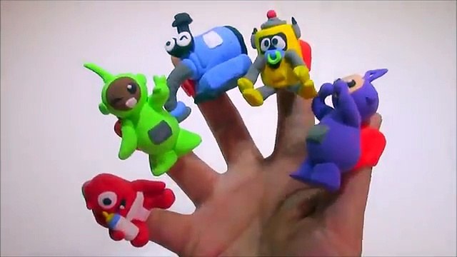 Yo Gabba Gabba! e Teletubbies Família dos Dedos Pirulito Cantigas de roda Play Doh