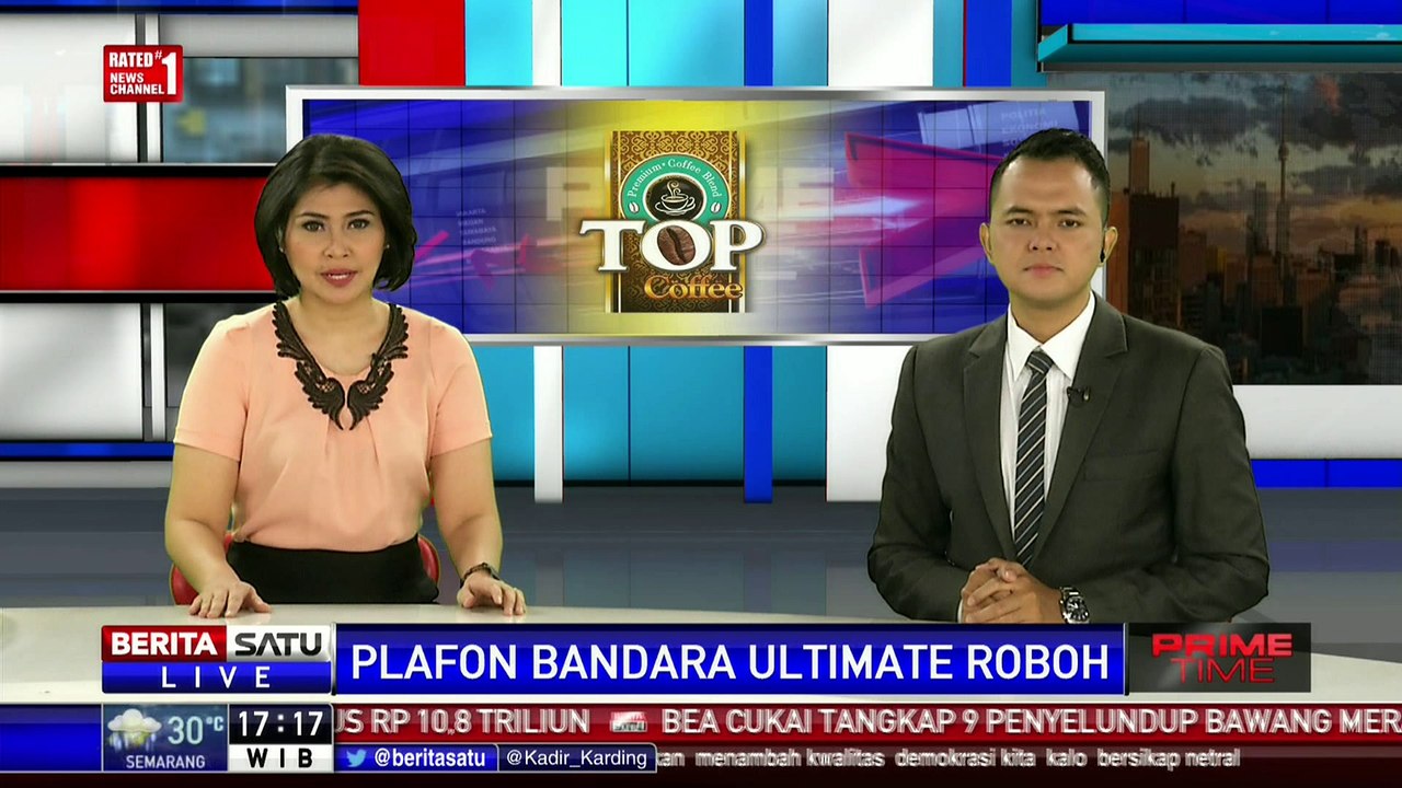 Plafon di Terminal 3 Ultimate Soekarno-Hatta Roboh