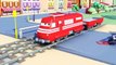 Troy der Zug und Feuerwehrauto in Autopolis, Auto & Lastwagen Cartoons für Kinder