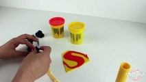 ♥ Play Doh Batman vs Superman Dawn of Justice Logo Plasticine Creation