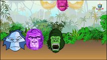 Crazy Gorilla Finger Family Nursery Rhymes for Children in 3D| MY KIDDY WORLD