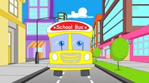Wheels On The Bus Go Round And Round Nursery Rhyme | Kids And Childrens Song