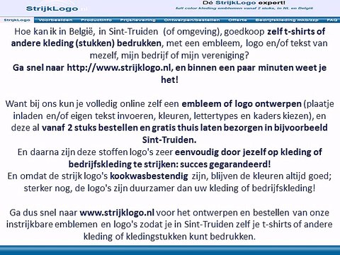 Zelf kleding bedrukken Sint-Truiden