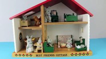 Sylvanian Families Calico Critters House Best Friends Cottage Doll House Babblebrook Gray Rabbit