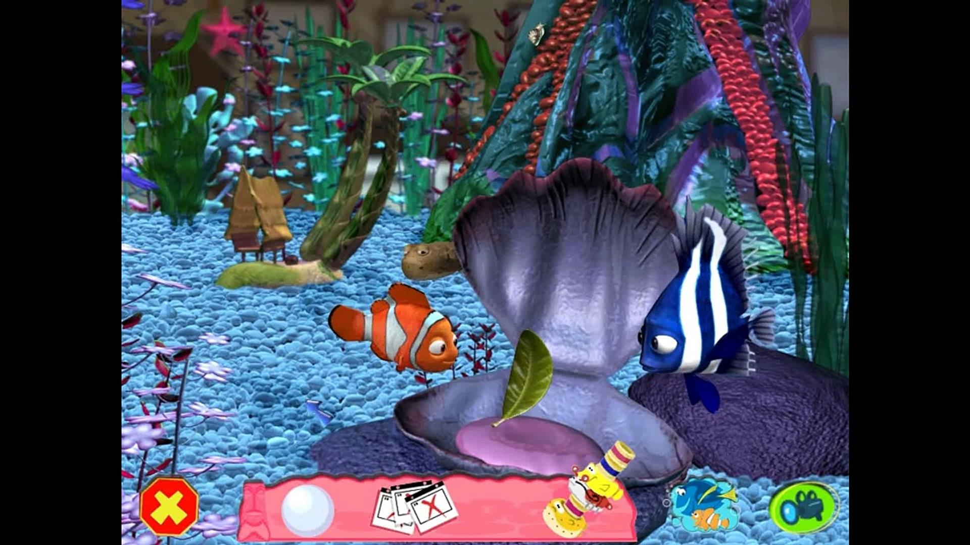 Finding Nemo Movie Game Starring: Nemo, Gill, Gurgle, Deb and Jacques!