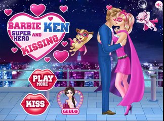 Super Barbie And Ken Kissing - Disney Barbie Game For Kids in HD new