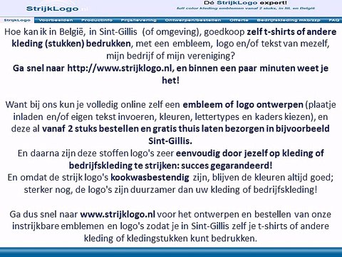 Zelf kleding bedrukken Sint-Gillis