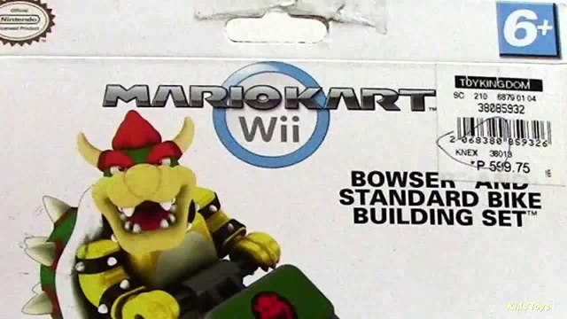 Super Mario Bros: Mario Kart Wii Knex Bowser and Standard Bike Building Set