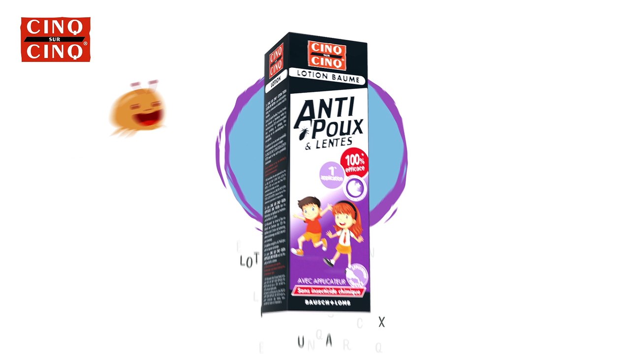 Lotion Baume Anti-Poux et Lentes Cinq sur Cinq