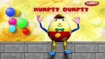 Humpty Dumpty | Nursery Rhymes With Lyrics | Nursery Poems | 3D Nursery Rhymes For Children