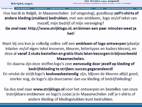 Zelf kleding bedrukken Maasmechelen