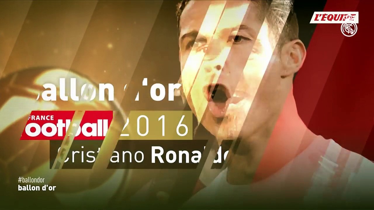 Cristiano Ronaldo receives his fourth Ballon dOr!