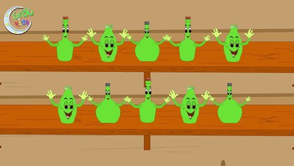 Ten Green Bottles in Urdu | دس ہرا شیش | Urdu Nursery Rhymes