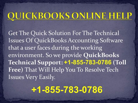 +1-855-783-0786 QUICKBOOKS SUPPORT HELP