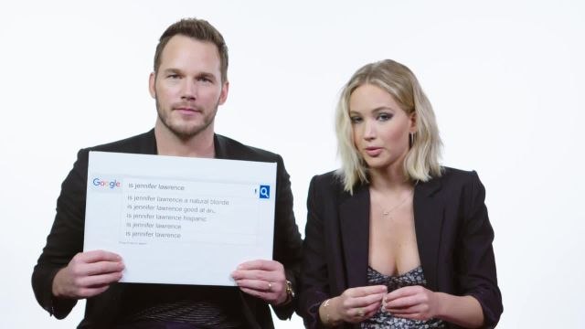 Jennifer Lawrence & Chris Pratt Answer the Web's Most Searched Questions