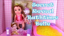 Disney Princess Secret Reveal Baby Belle Bath Time Doll!Color Changer Orbeez bathtub! Blind Bags