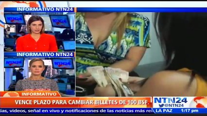 Este jueves vence plazo para el depósito de billetes de Bs. 100 en la banca pública y privada