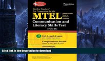 READ MTEL Communication and Literacy Skills Test (Field 01) (MTEL Teacher Certification Test Prep)