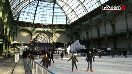 Patinoire géante au Grand Palais