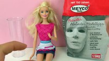 Barbie Maske zum Schminken und Anmalen selber machen (TEIL 2) | Gesicht mit Gips modellieren