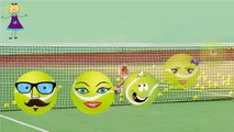 Finger Family TENNIS BALL Cartoon Nursery Rhyme | Finger Family Children Nursery Rhymes