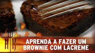 Aprenda a fazer brownie com chocolate laCreme, da Cacau Show