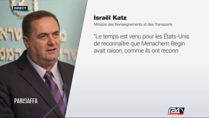 Plateau du Golan : Israël veut faire reconnaître sa souveraineté