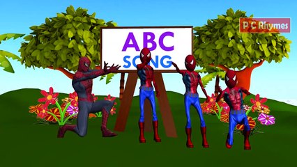 Spider man ABC Song | Spider man Alphabet Song Nursery Rhymes.
