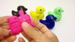 Glitter Play Doh Ducks with Molds Fun Cars Learning Colours for Kids