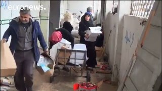 They are collecting the rest from militants in Aleppo