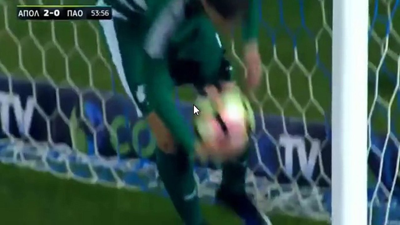 Μάρκους Μπεργκ γκολ στο 54' Απόλλων Σμύρνης - Παναθηναϊκός 2 - 1