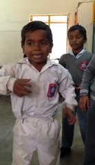 Little boy proposing