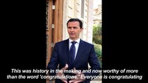 Assad congratulates Syrians on 'liberation' of Aleppo