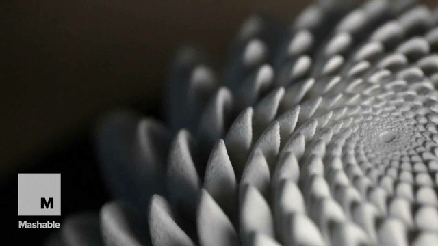 These moving 3-D printed sculptures are actually optical illusions